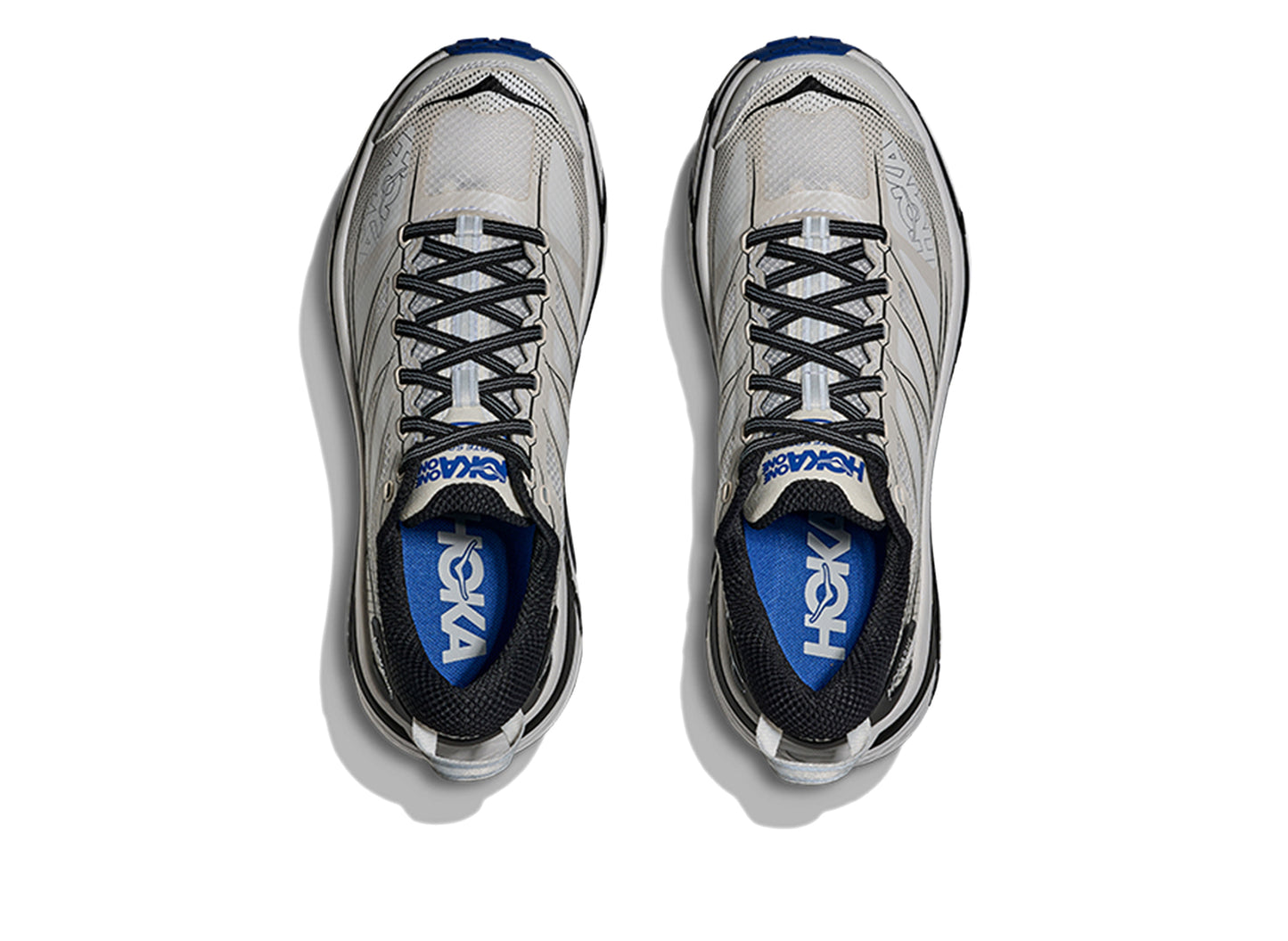 Unisex Hoka Mafate Speed 2 in White / Cobalt Blue