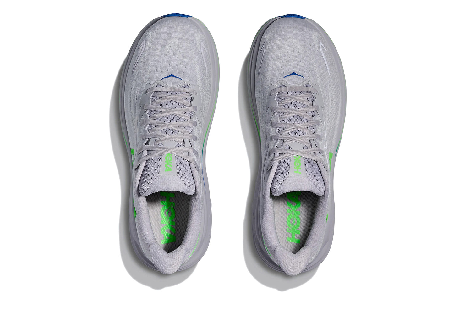 Hoka Clifton 10 'Ash Grey / Neon Green'