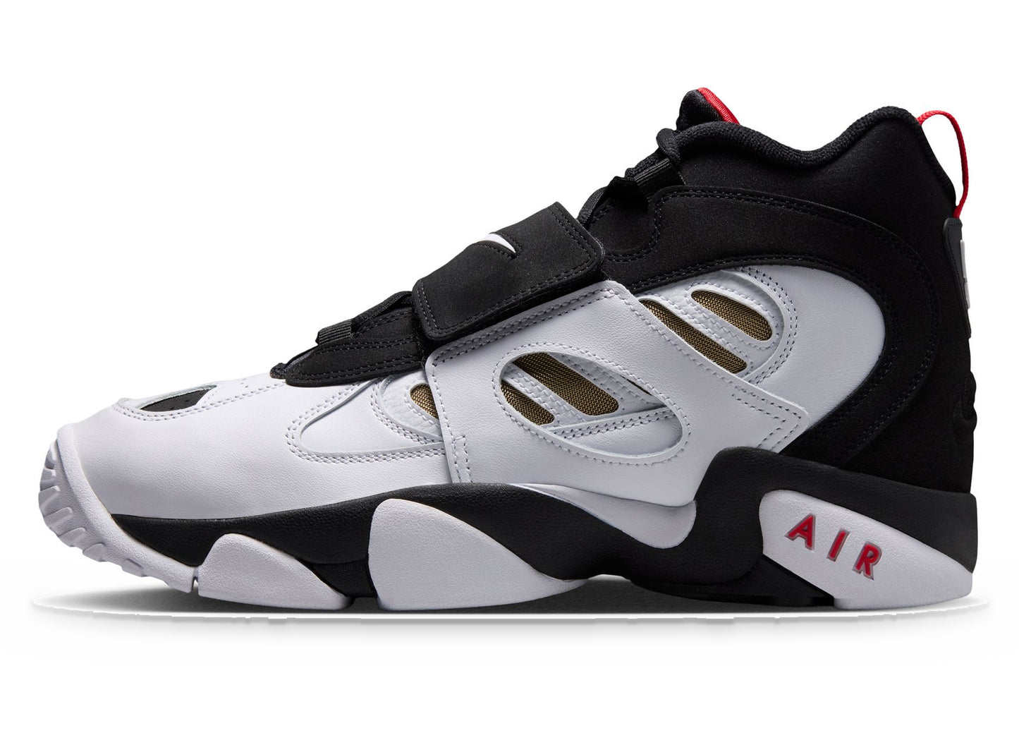 Nike Air Diamond Turf II "49ers" in Black / Fire Red