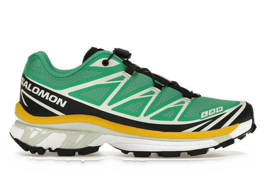 Salomon XT-6 in Bright Green / Black, men's sneaker in a green colorway