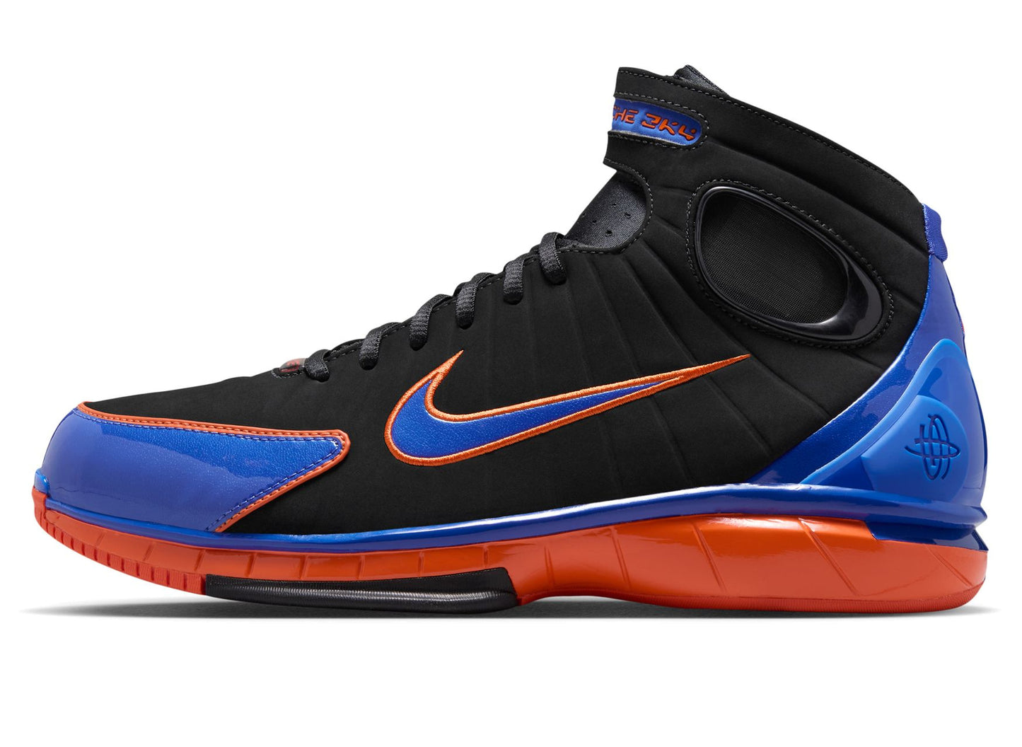 Nike Air Zoom Huarache 2K4 “Penny Hardaway” in Black / Varsity Royal / Safety Orange