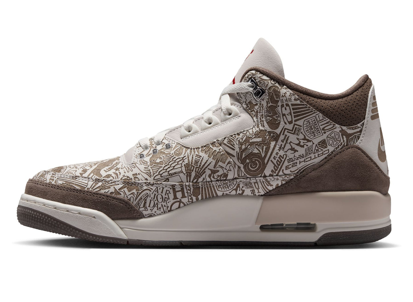 Air Jordan 3 Retro 'Laser' in Phantom / University Red