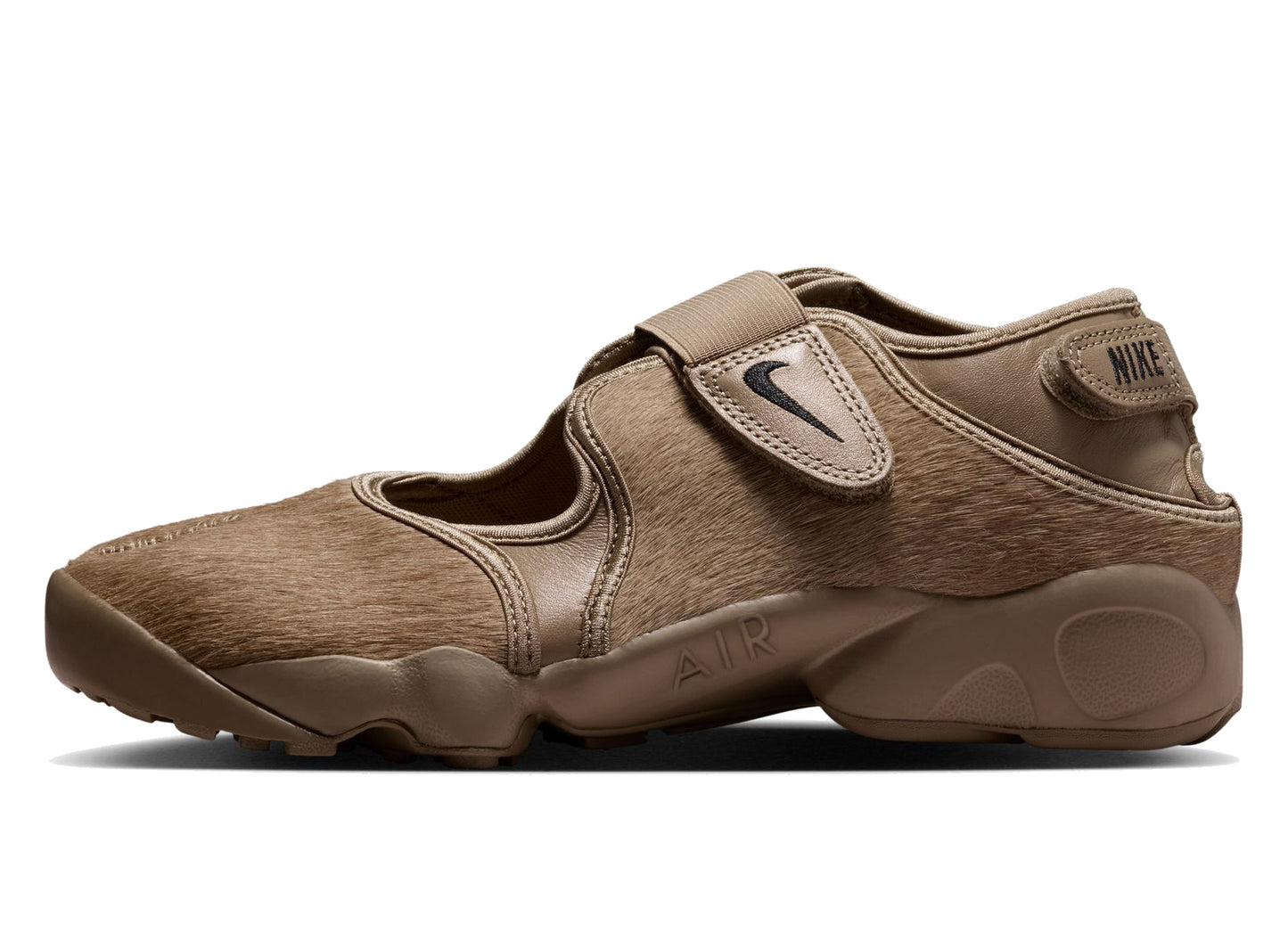 Women's Nike Air Rift in Dark Driftwood / Black, women's shoe in a dark driftwood colorway, view 2