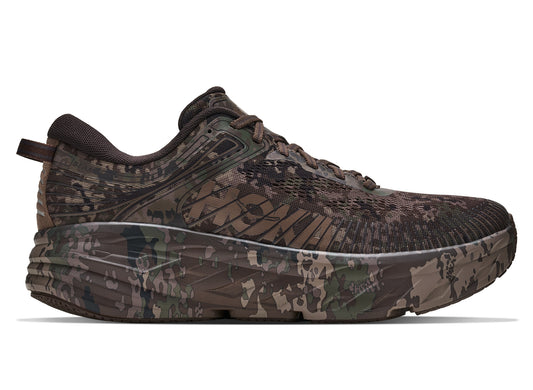 Hoka x BEAMS Bondi 7 in Chestnut / Black Bean