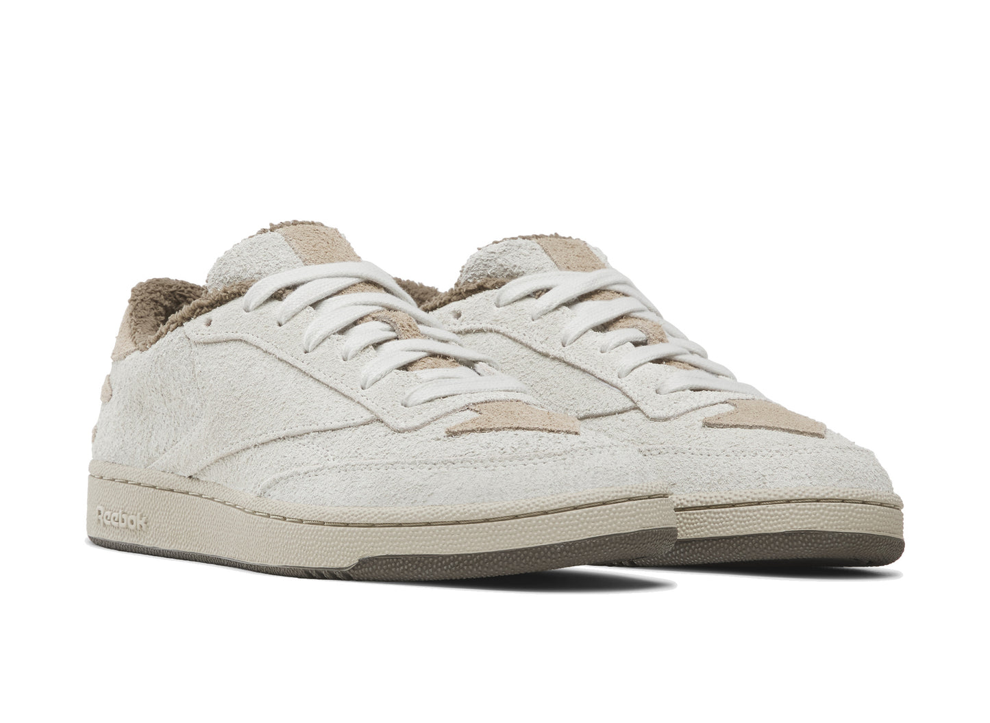 Reebok x Avatar: The Last Airbender Club C 85 in Chalk / Brown / Tan - front three-quarter view