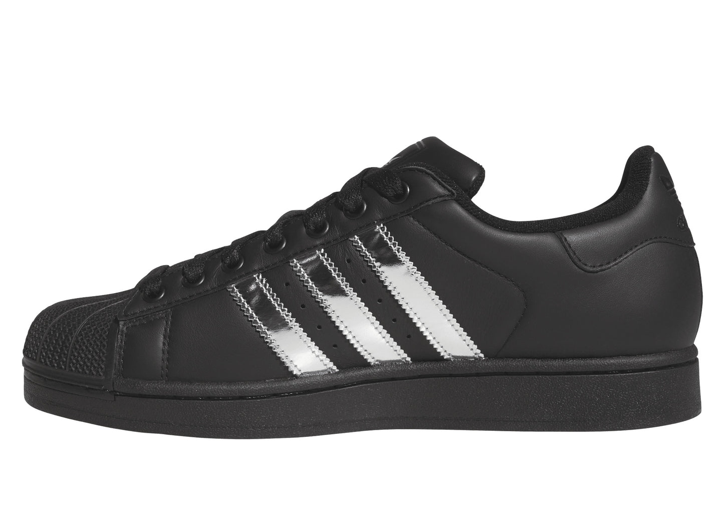 Adidas Superstar II in Core Black / Silver Metallic
