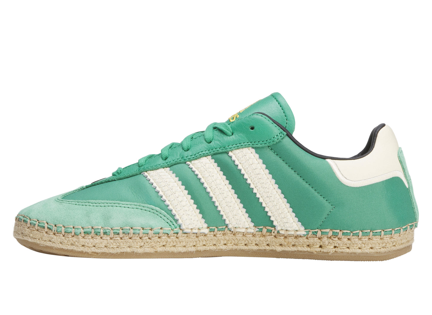 adidas x CLOT Samba Espadrille in Court Green and Warm Vanilla, men's sneaker, view 2