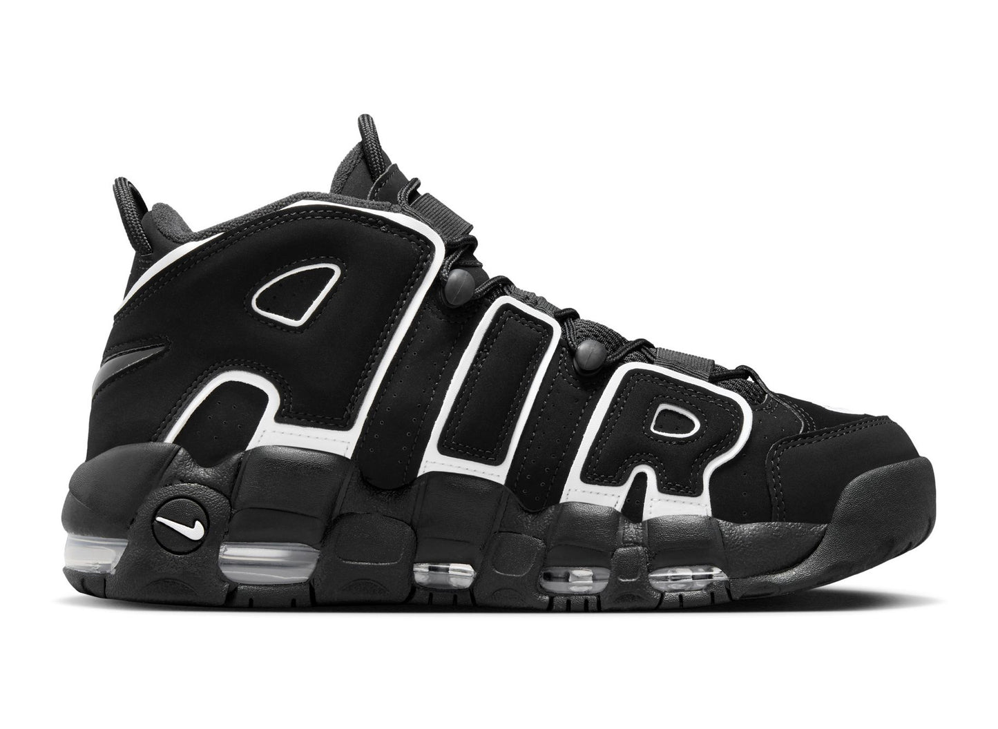 Nike Air More Uptempo '96 in Black / White