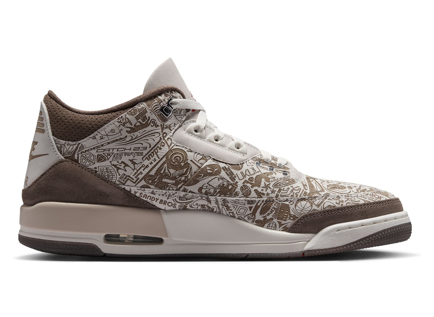 Air Jordan 3 Retro 'Laser' in Phantom / University Red
