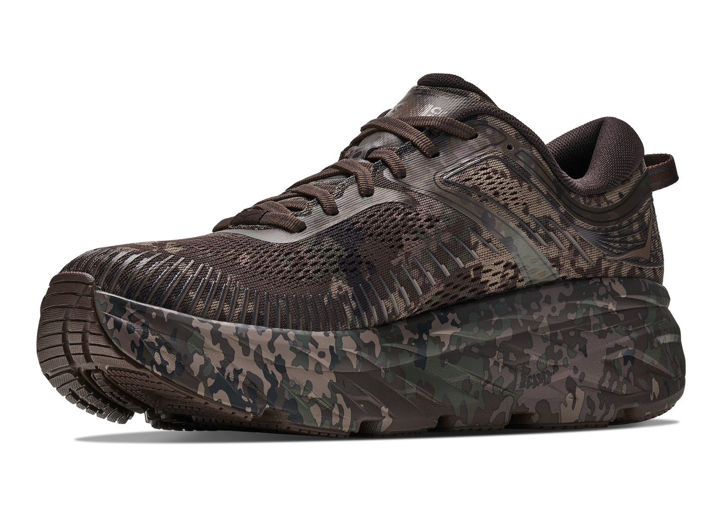 Hoka x BEAMS Bondi 7 in Chestnut / Black Bean