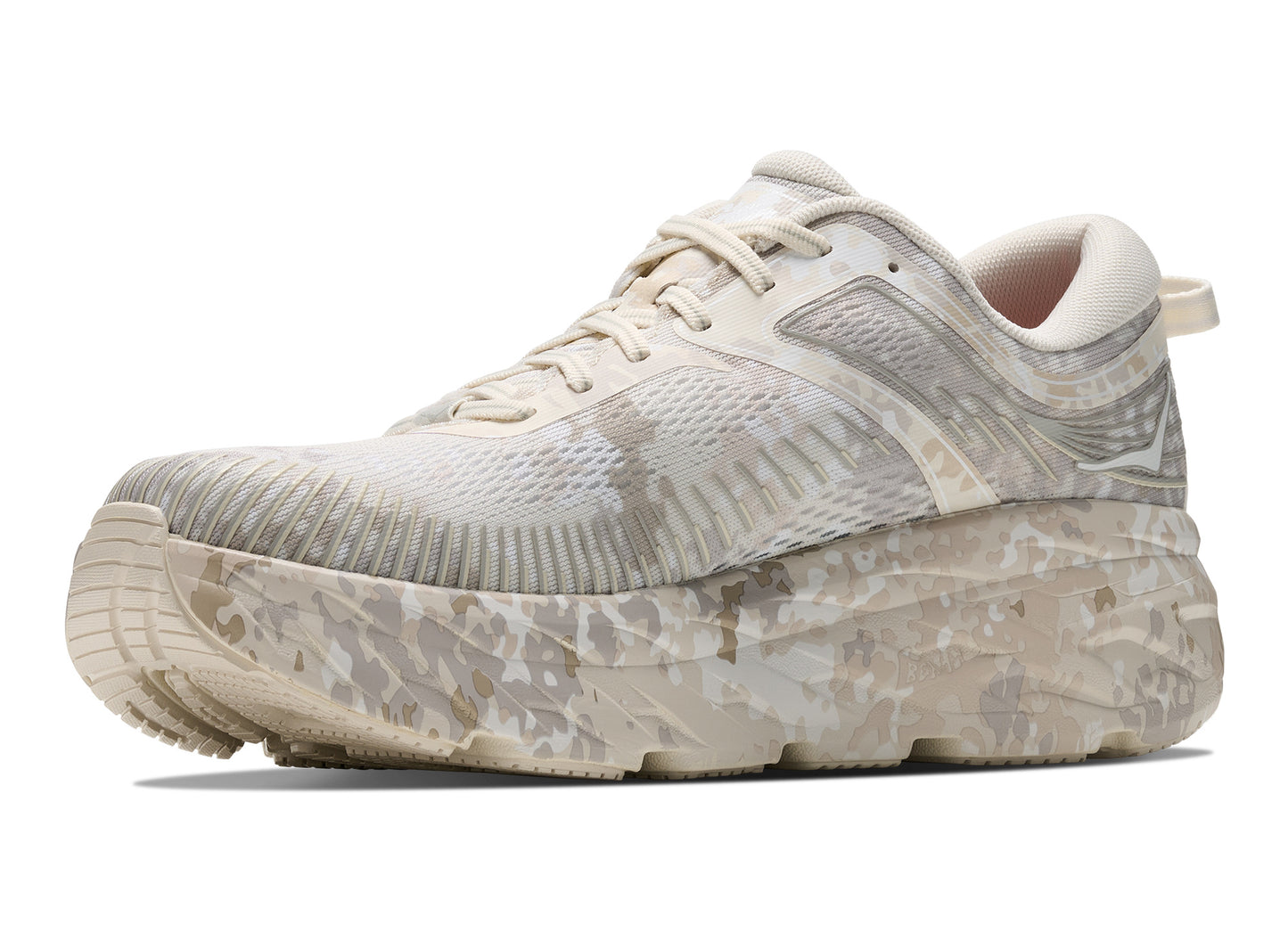 Hoka x BEAMS Bondi 7 in Turtledove / Tidal Foam