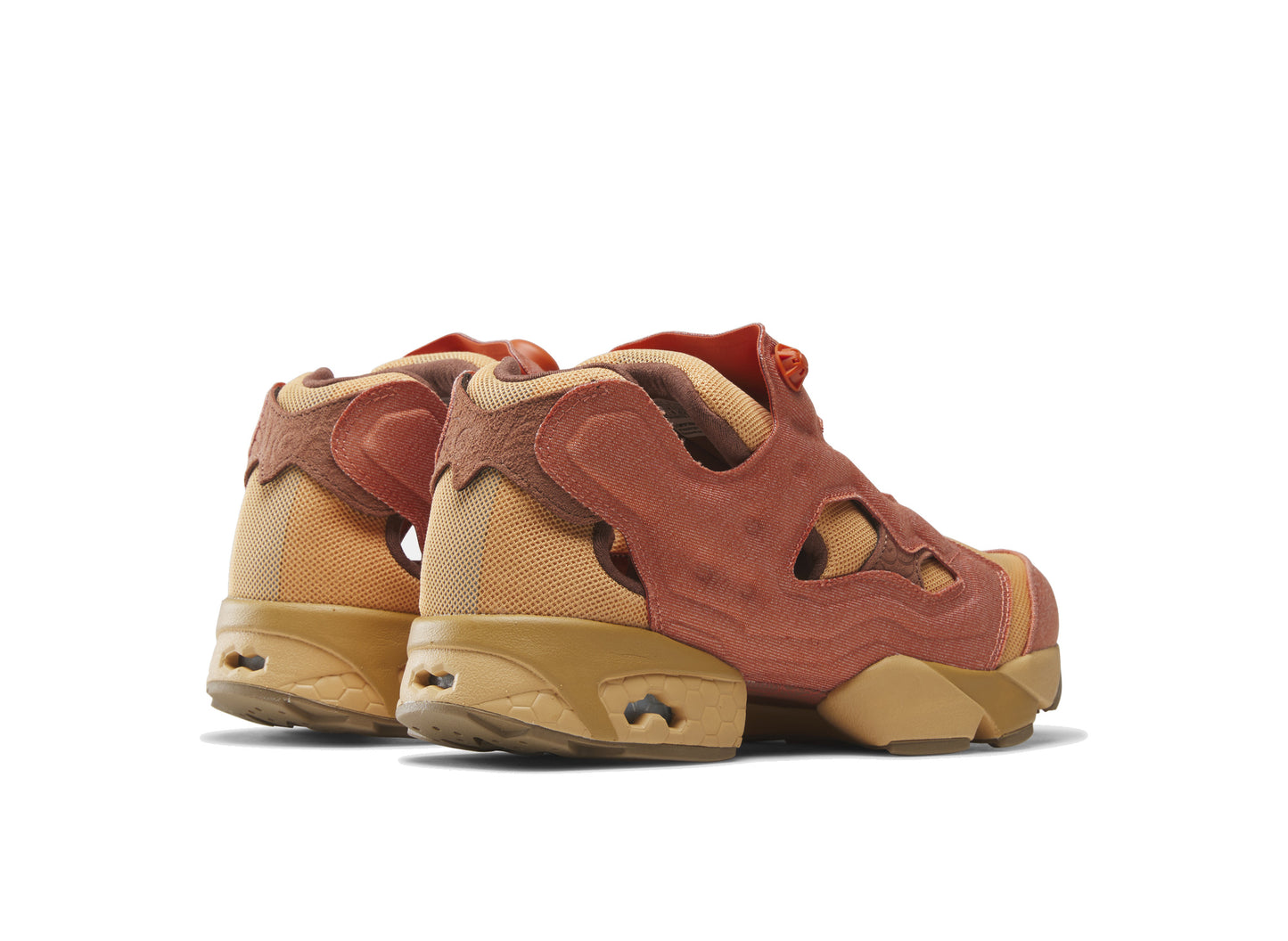 Reebok x Avatar: The Last Airbender Instapump Fury 94 in Orange / Yellow - rear three-quarter view