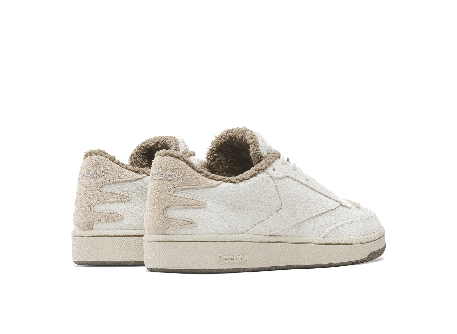 Reebok x Avatar: The Last Airbender Club C 85 in Chalk / Brown / Tan - rear three-quarter view