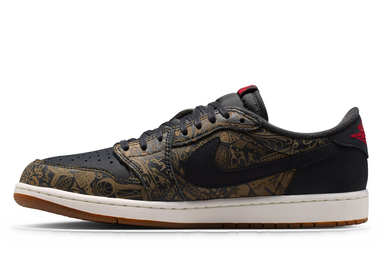 Air Jordan 1 Low OG "Laser" in Black / Varsity Red