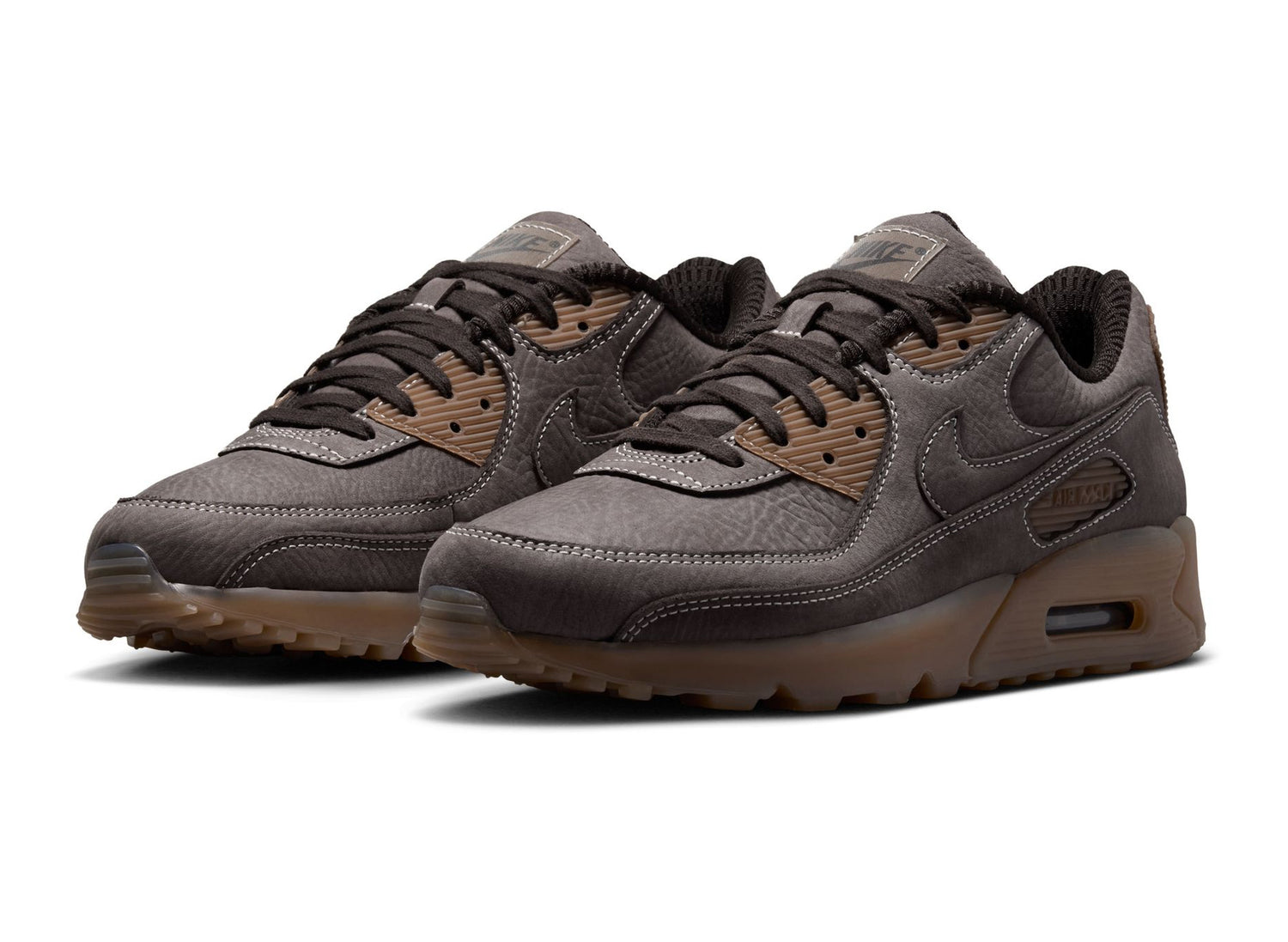 Nike Air Max 90 SP in Shadow Brown and Buff, men's lifestyle sneaker, view 3