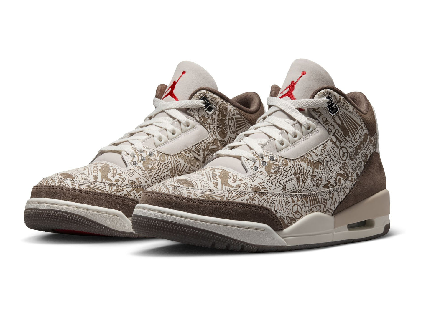 Air Jordan 3 Retro 'Laser' in Phantom / University Red