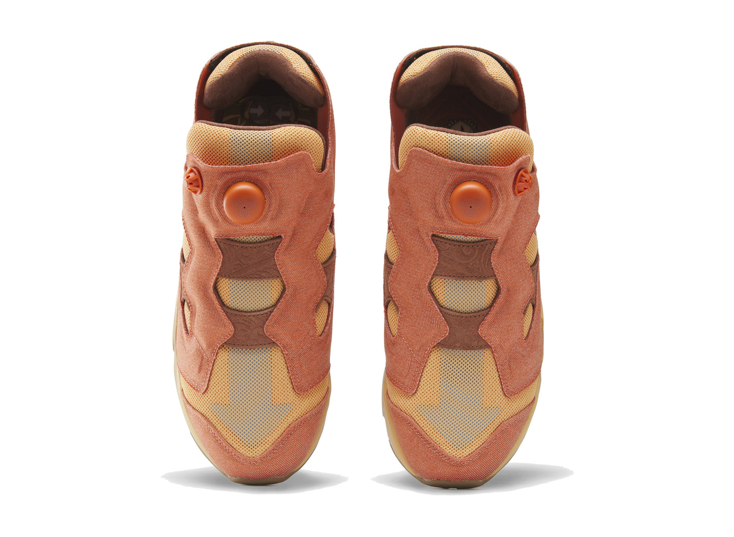 Reebok x Avatar: The Last Airbender Instapump Fury 94 in Orange / Yellow - top view