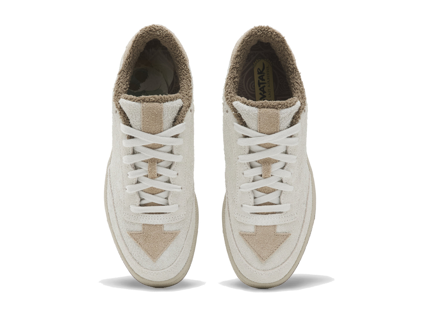 Reebok x Avatar: The Last Airbender Club C 85 in Chalk / Brown / Tan - top view