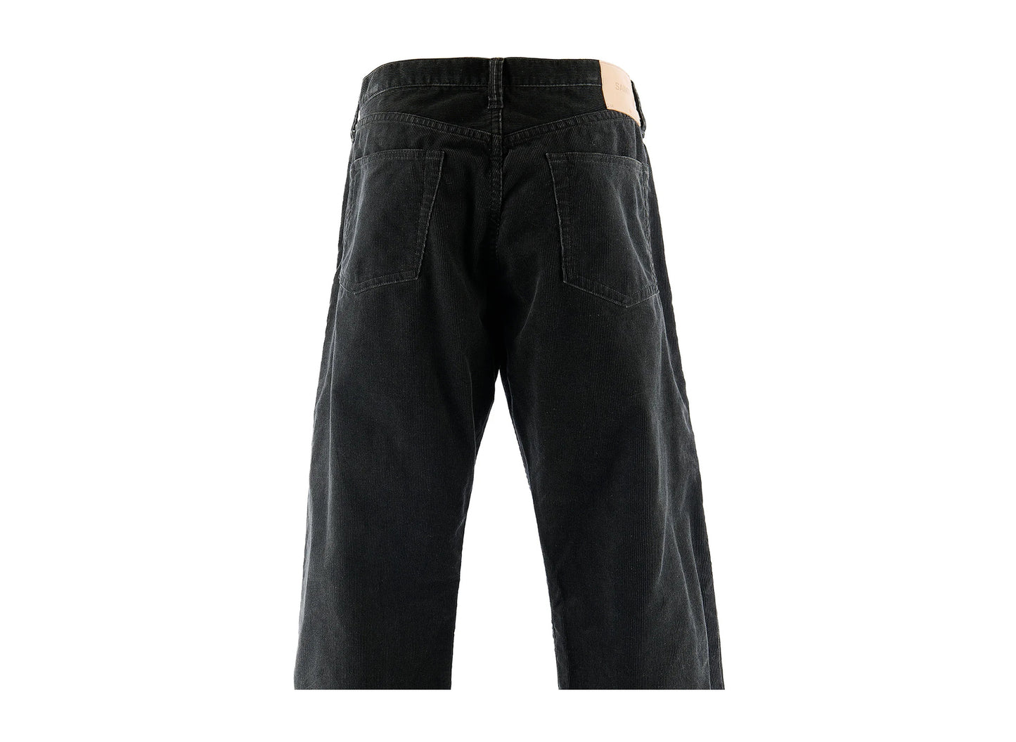 Saint Michael Corduroy Straight Pants in Black - back detail