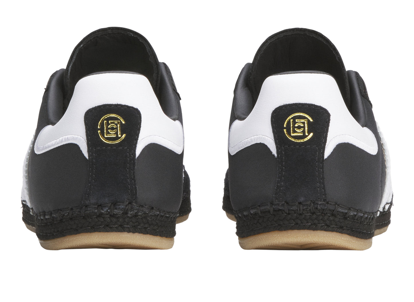 adidas x CLOT Samba Espadrille in Core Black and Footwear White, men's sneaker, view 4