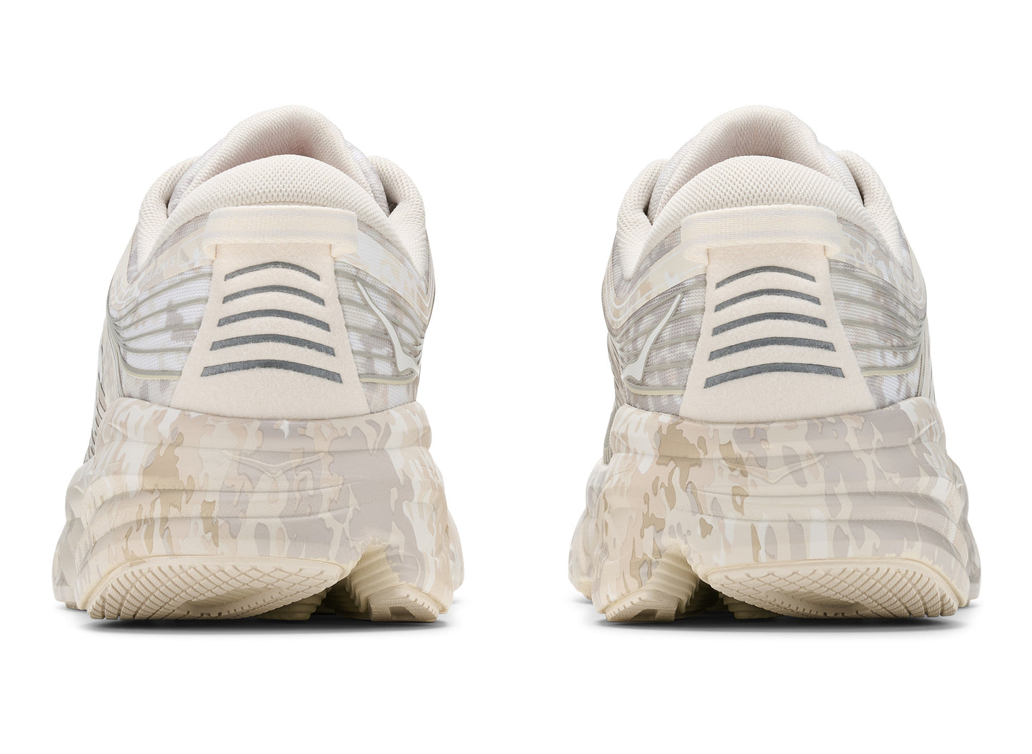 Hoka x BEAMS Bondi 7 in Turtledove / Tidal Foam