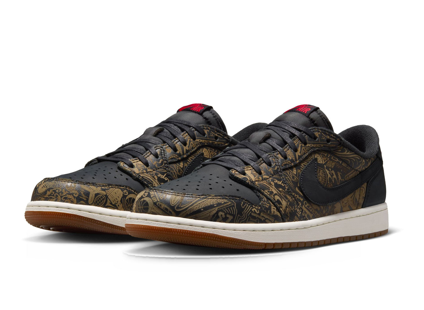 Air Jordan 1 Low OG "Laser" in Black / Varsity Red
