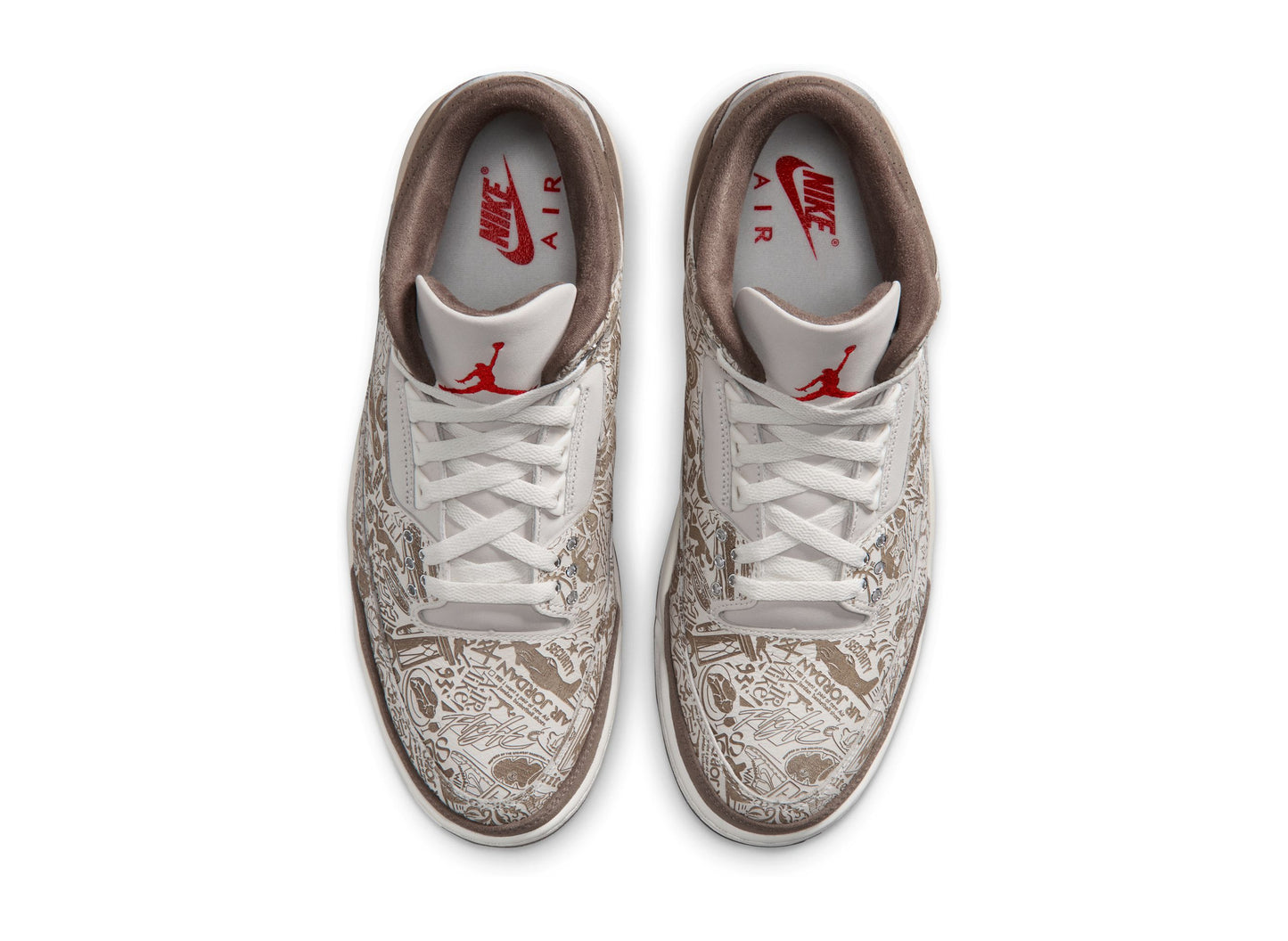 Air Jordan 3 Retro 'Laser' in Phantom / University Red