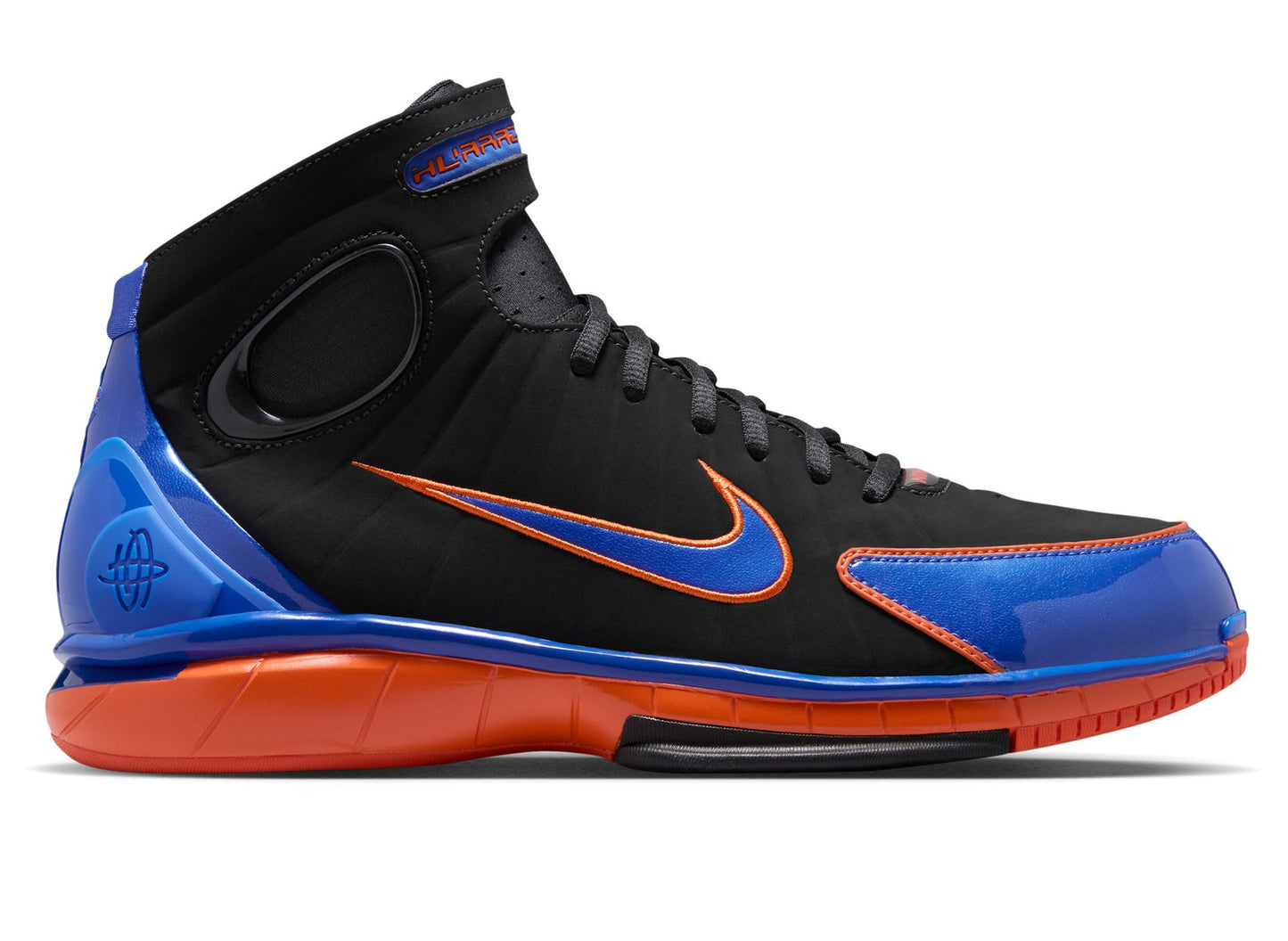 Nike Air Zoom Huarache 2K4 “Penny Hardaway” in Black / Varsity Royal / Safety Orange