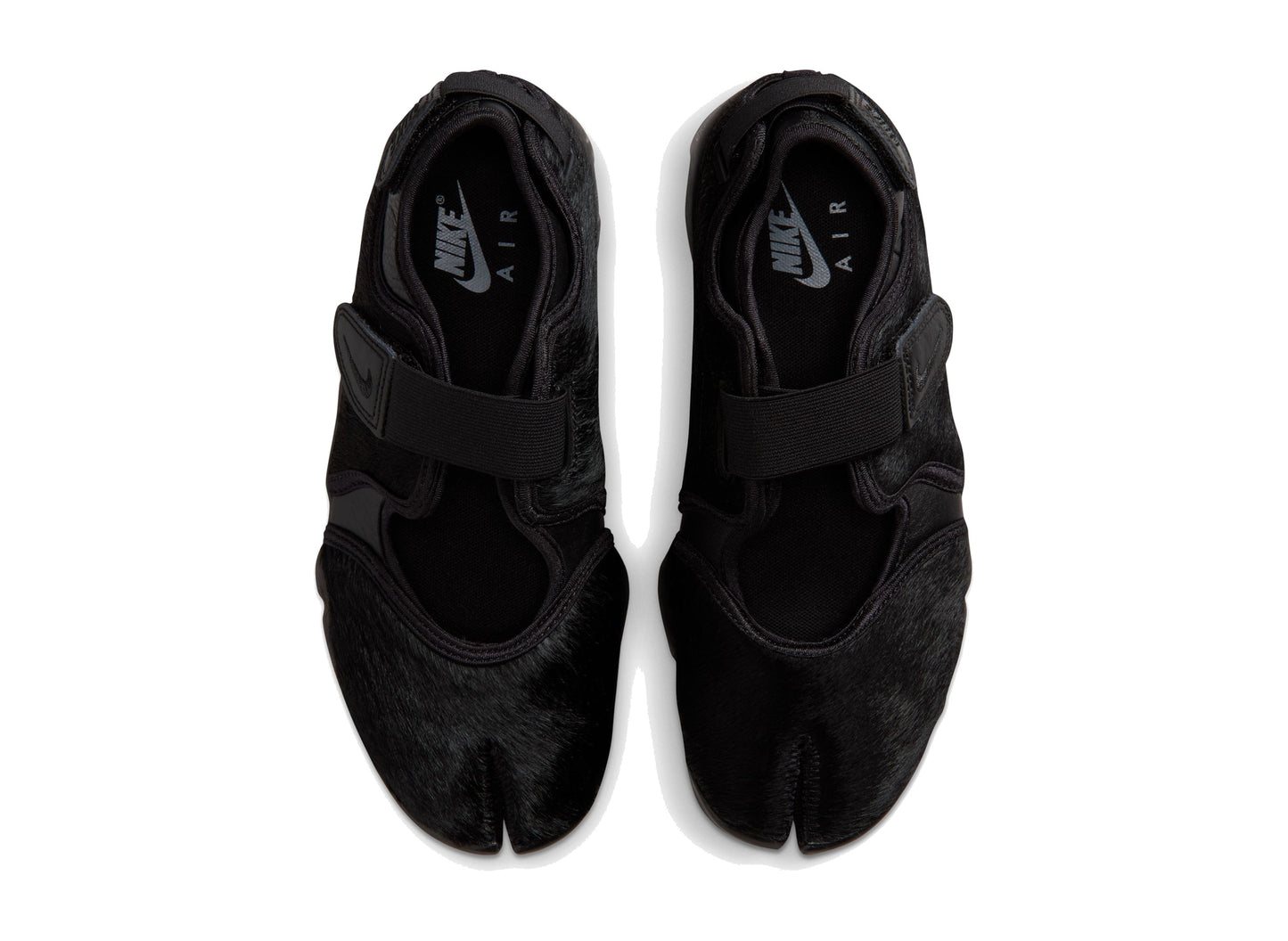 Women's Nike Air Rift in Black / Cool Grey, women's shoe in a black and cool grey colorway, view 7