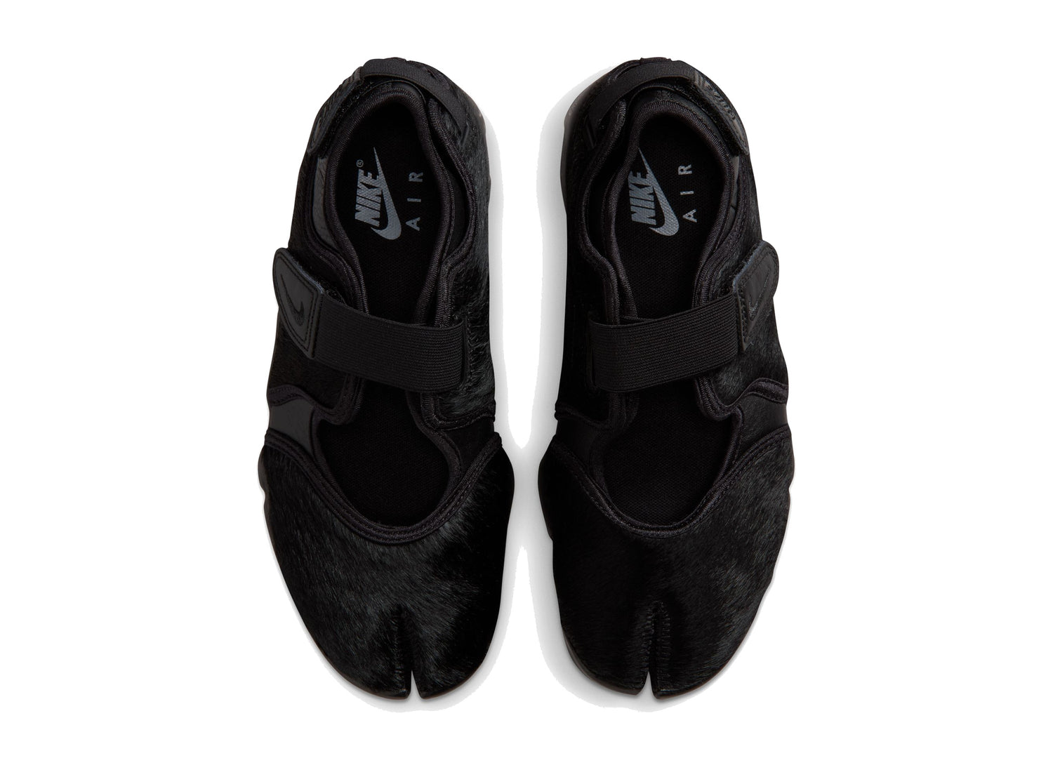 Women's Nike Air Rift in Black / Cool Grey, women's shoe in a black and cool grey colorway, view 7