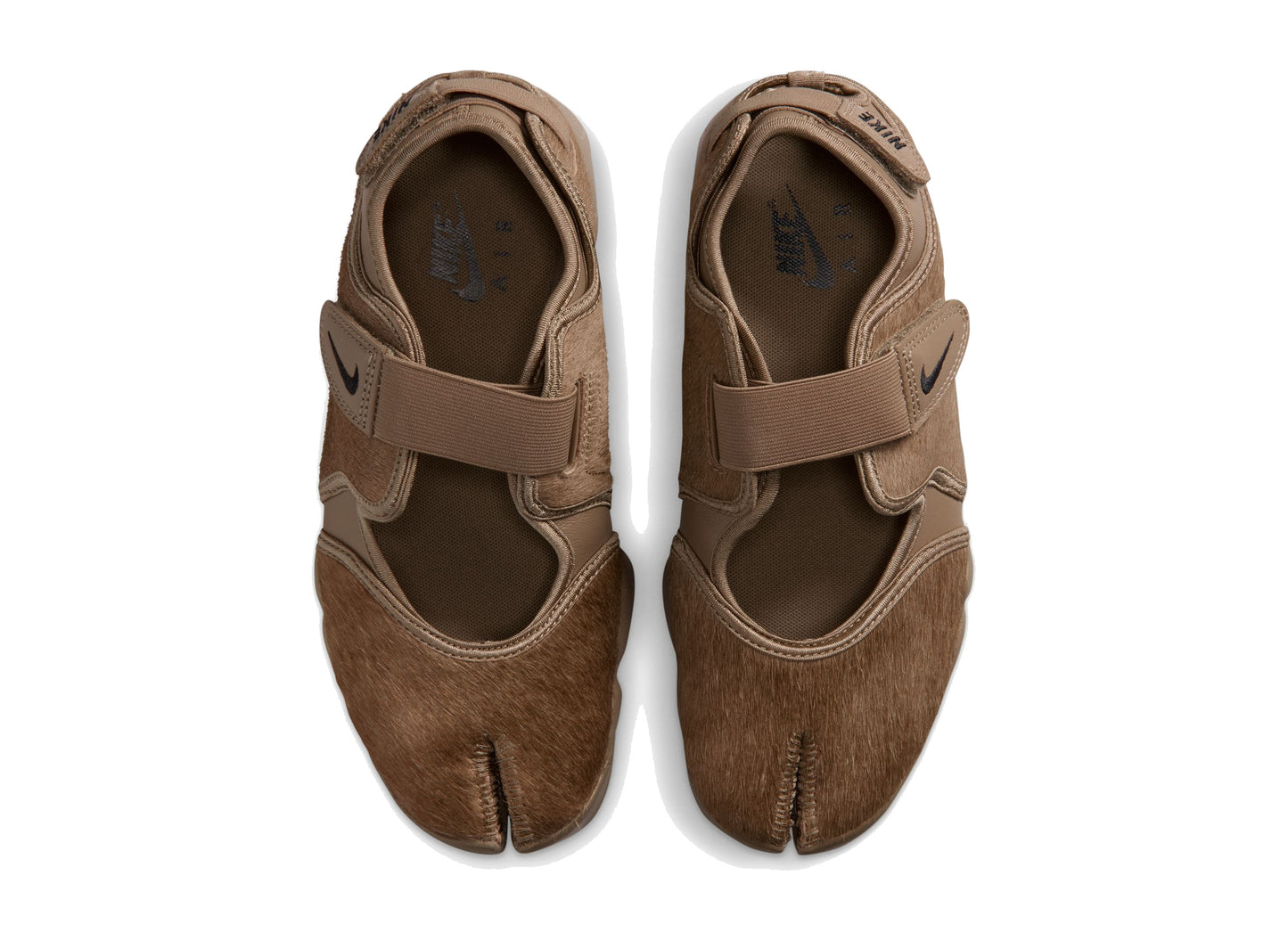 Women's Nike Air Rift in Dark Driftwood / Black, women's shoe in a dark driftwood colorway, view 7
