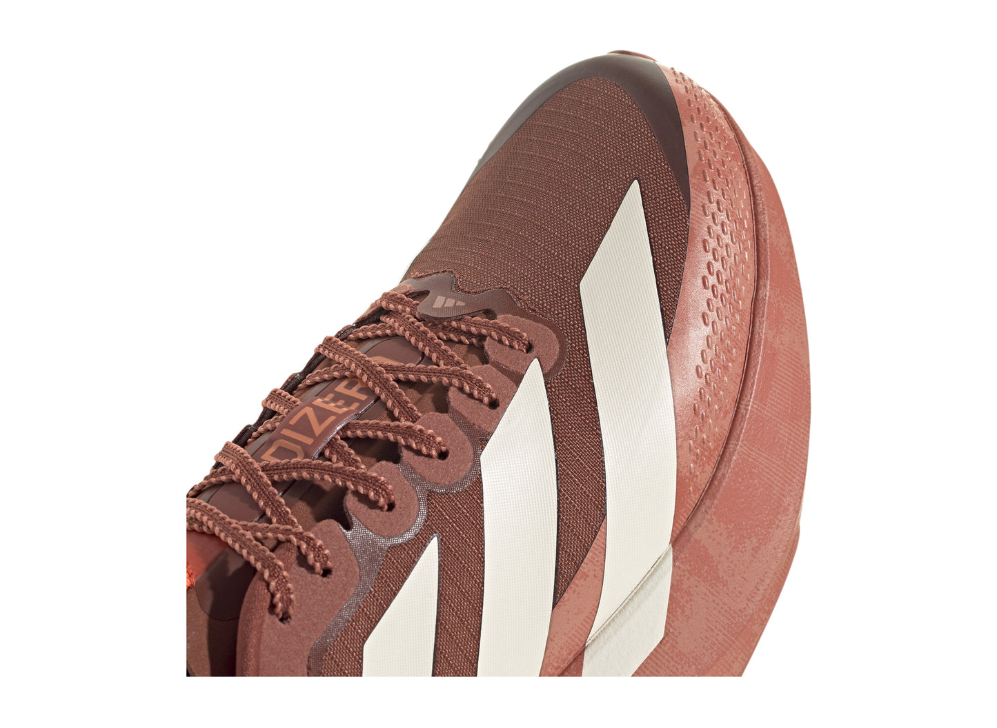 adidas Adizero EVO SL ATR in Burnt Sienna / Wonder White, men's running shoe, view 8