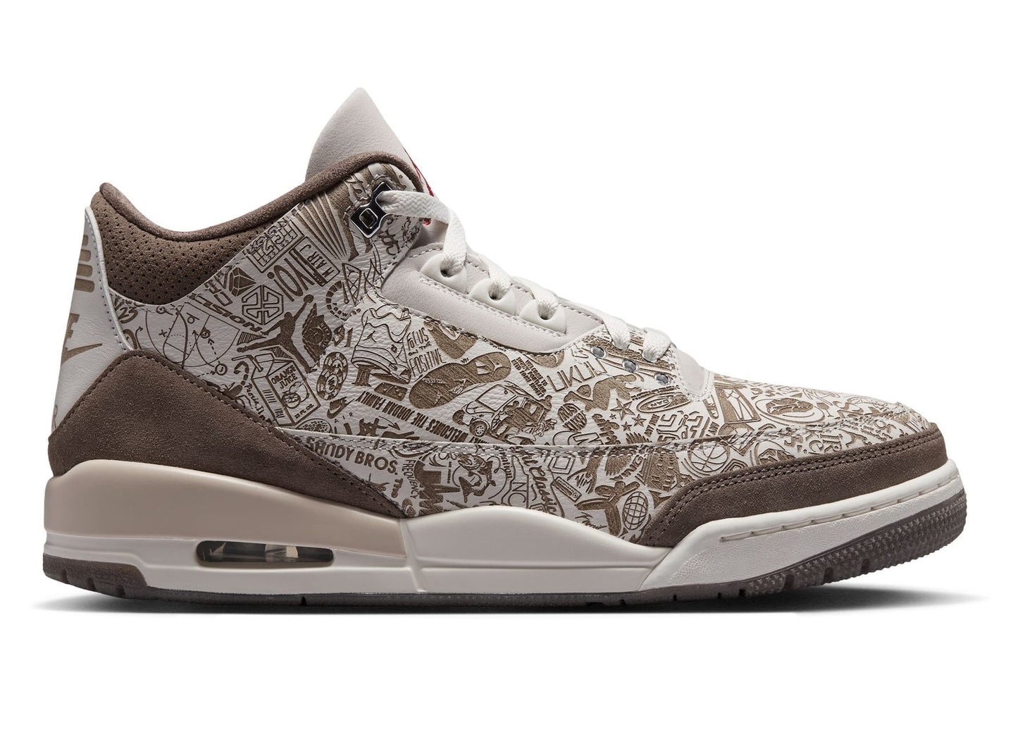 Air Jordan 3 Retro 'Laser' in Phantom / University Red