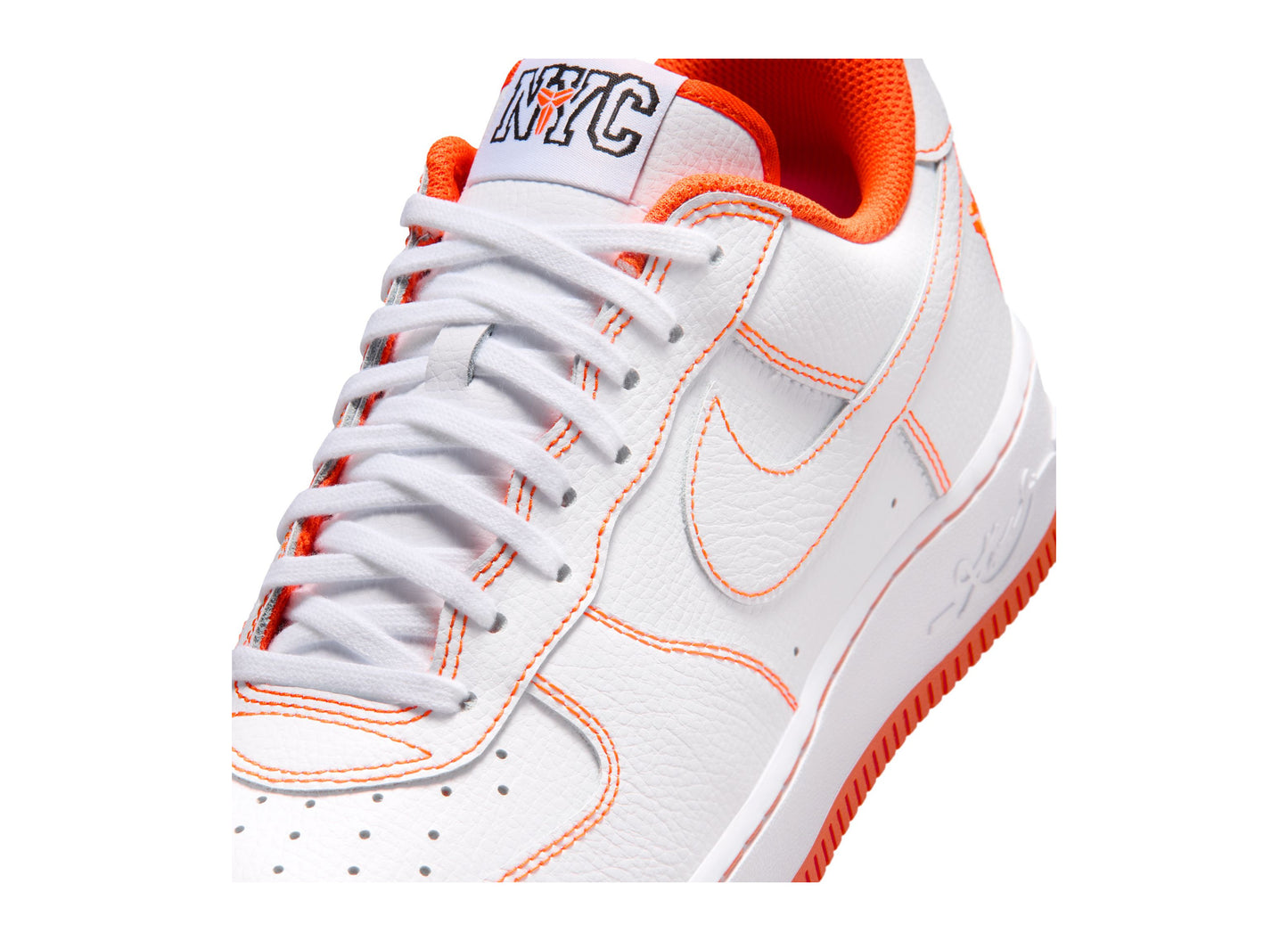 Kobe x Nike Air Force 1 Low Protro IQ3921-100 lace detail