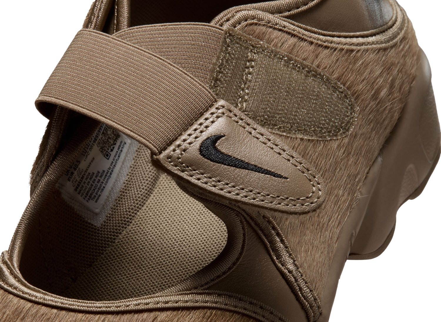 Women's Nike Air Rift in Dark Driftwood / Black, women's shoe in a dark driftwood colorway, view 10