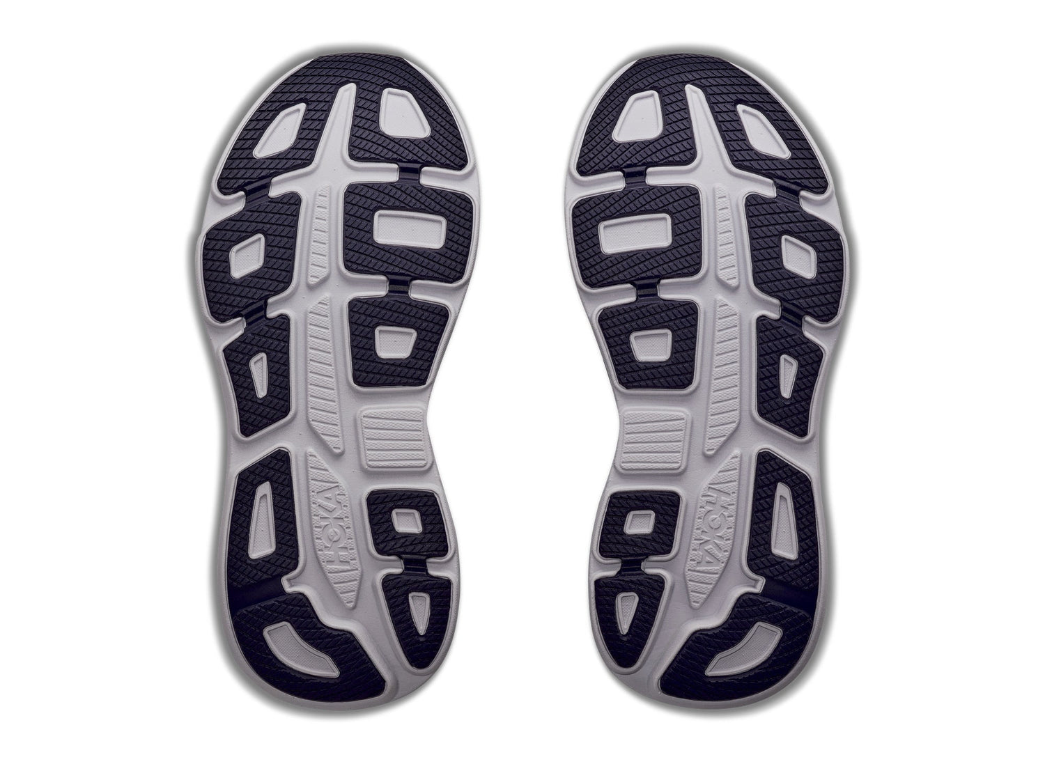 Women's Hoka Bondi 9 in Black / Neon Dragonfruit - view 7 on white