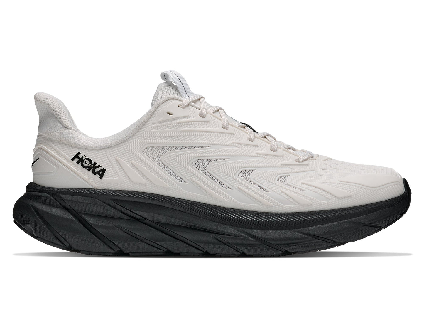 Hoka Clifton UTL in Frost / Black - view 1 on white