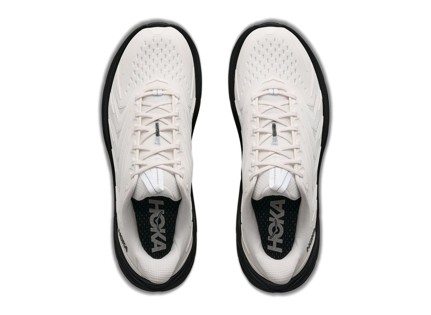 Hoka Clifton UTL in Frost / Black - view 2 on white