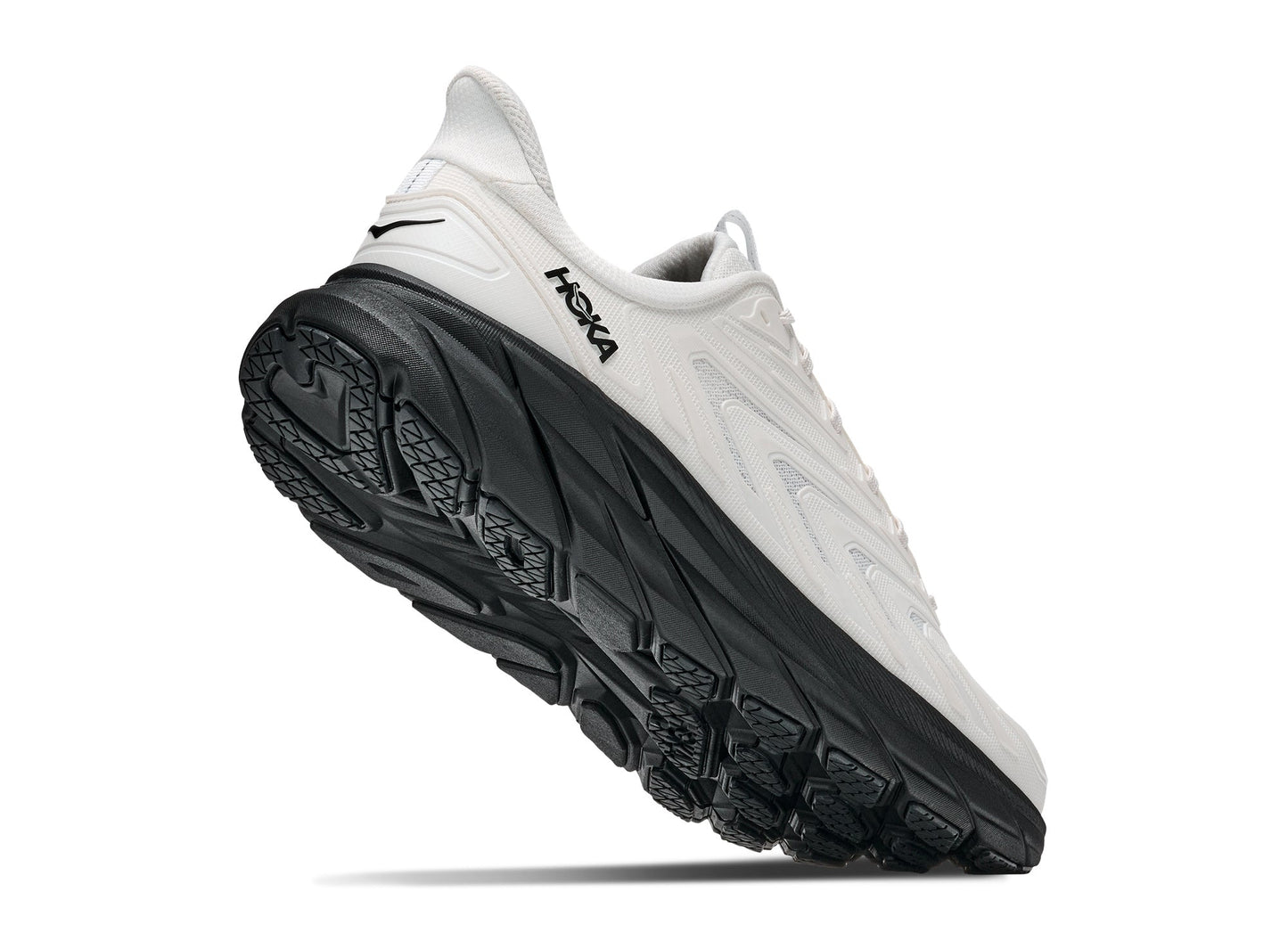 Hoka Clifton UTL in Frost / Black - view 4 on white