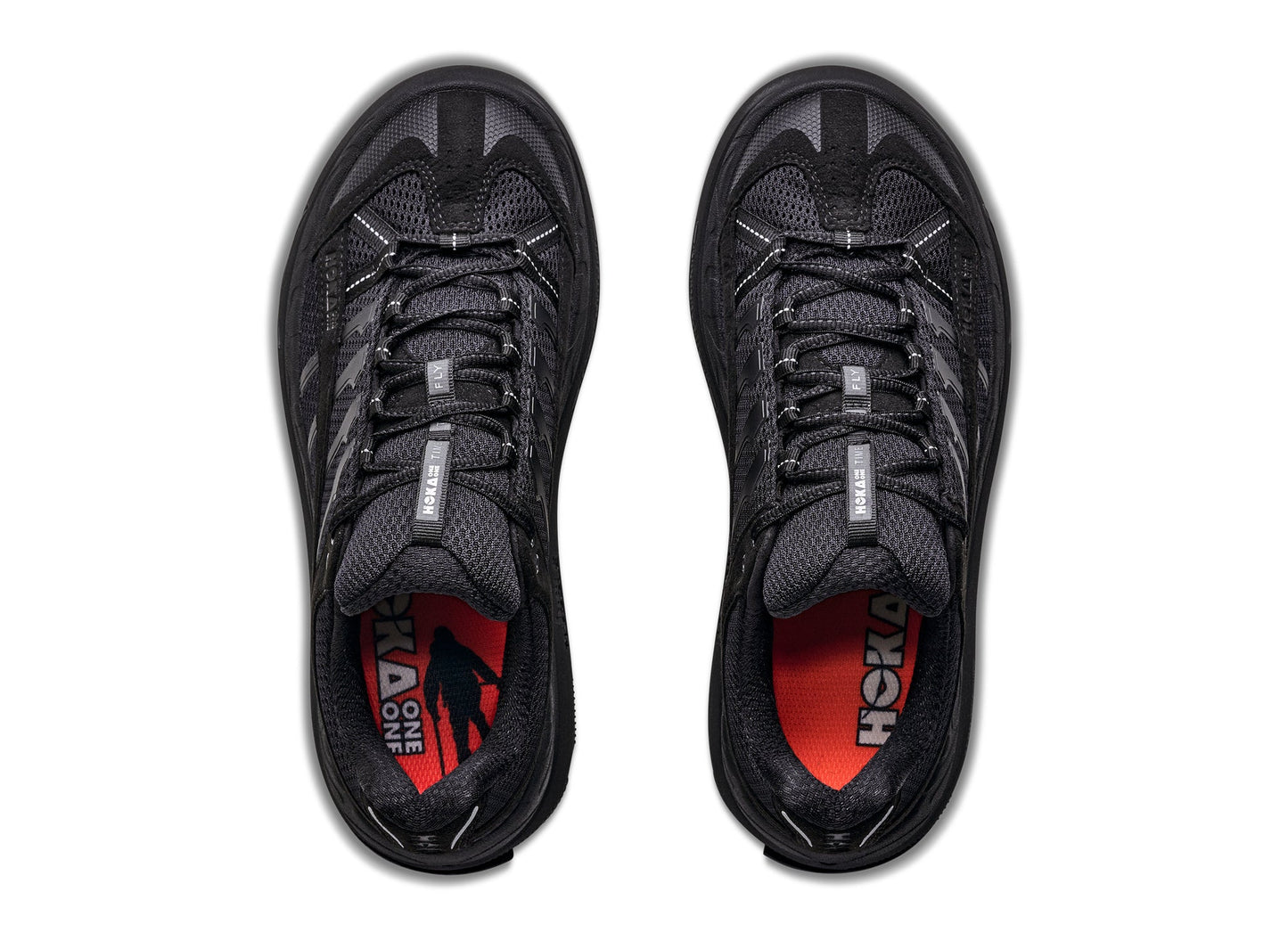 Hoka Mafate 2 OG in Black / Black - view 2 on white