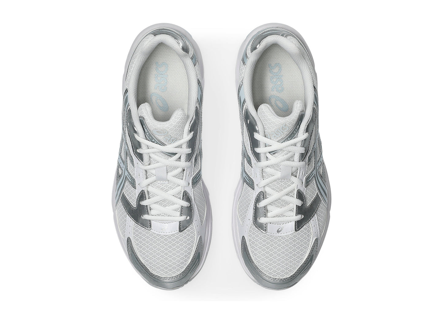 Asics GEL-1130 in White / Storm Cloud top view