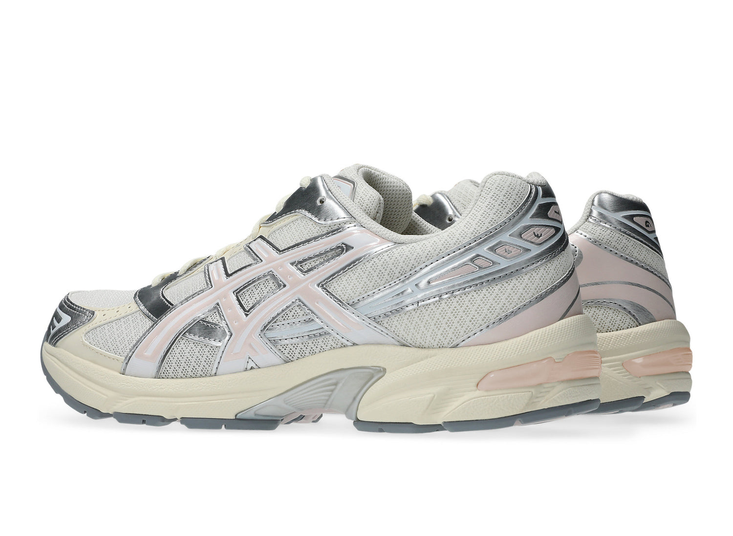Asics GEL-1130 in Cream / Pink Cloud rear three-quarter view