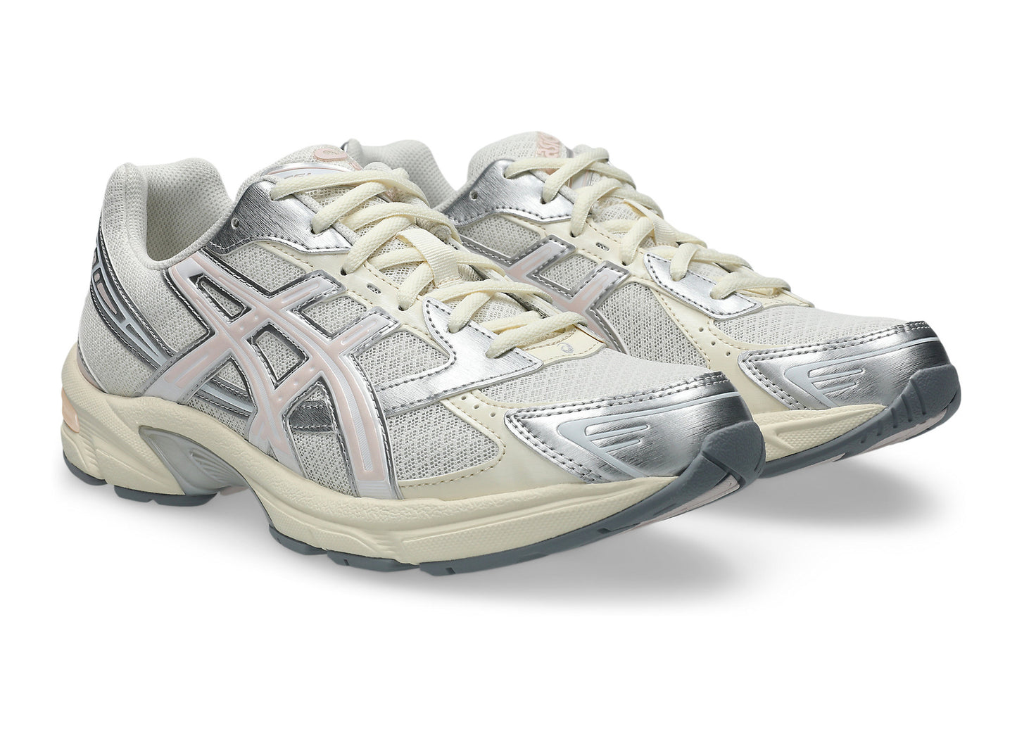 Asics GEL-1130 in Cream / Pink Cloud front three-quarter view
