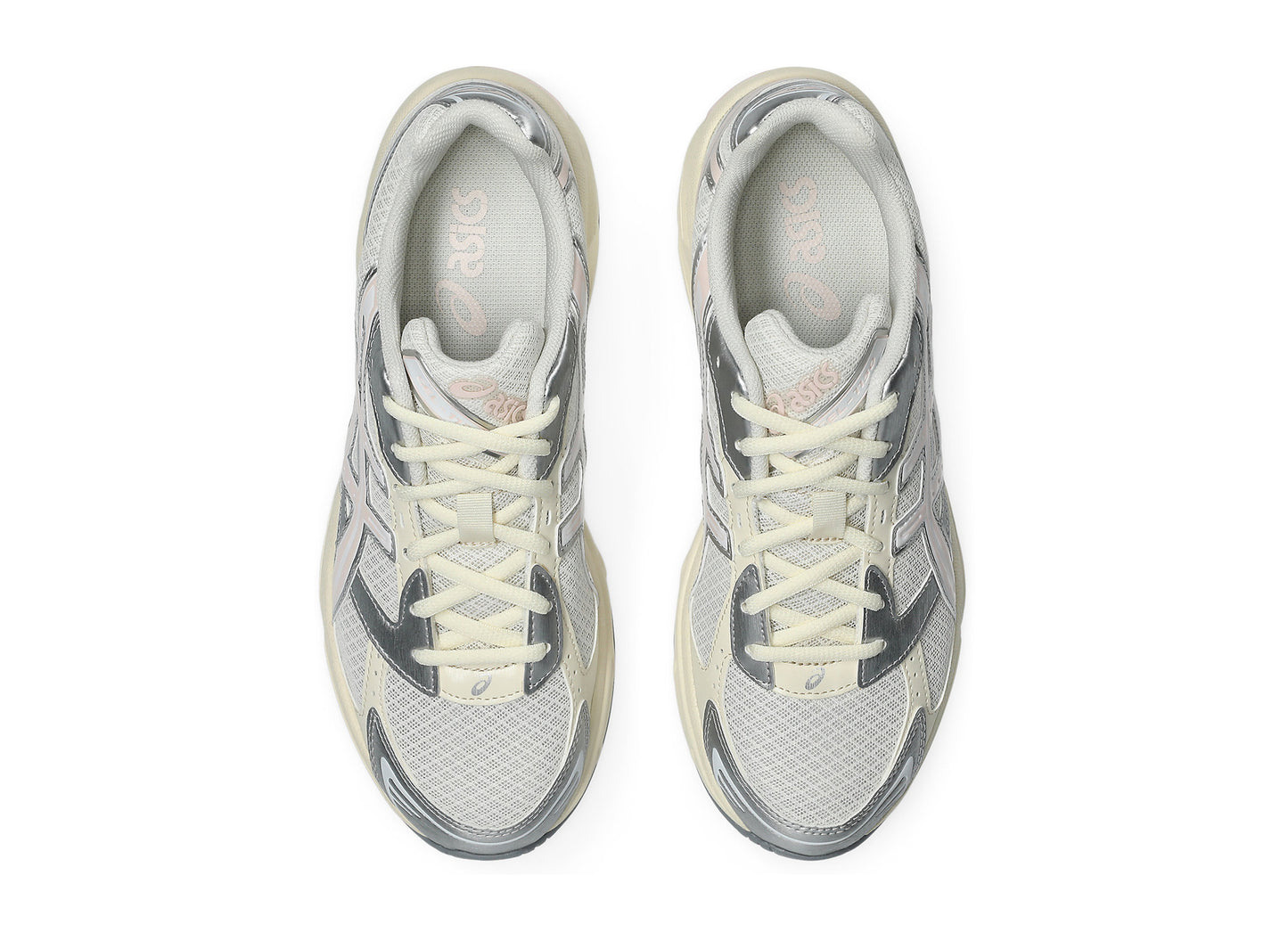 Asics GEL-1130 in Cream / Pink Cloud top view