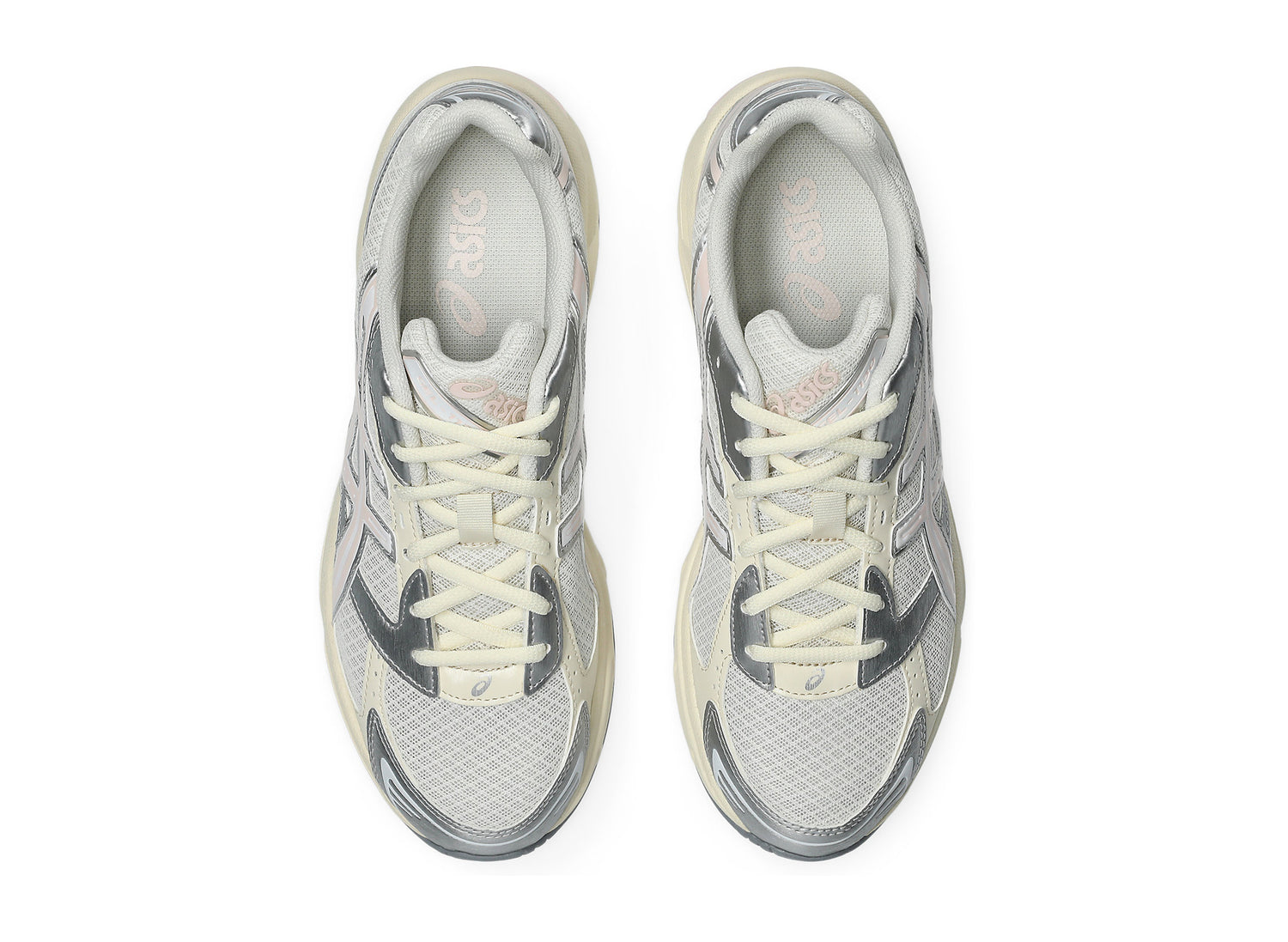 Asics GEL-1130 in Cream / Pink Cloud top view