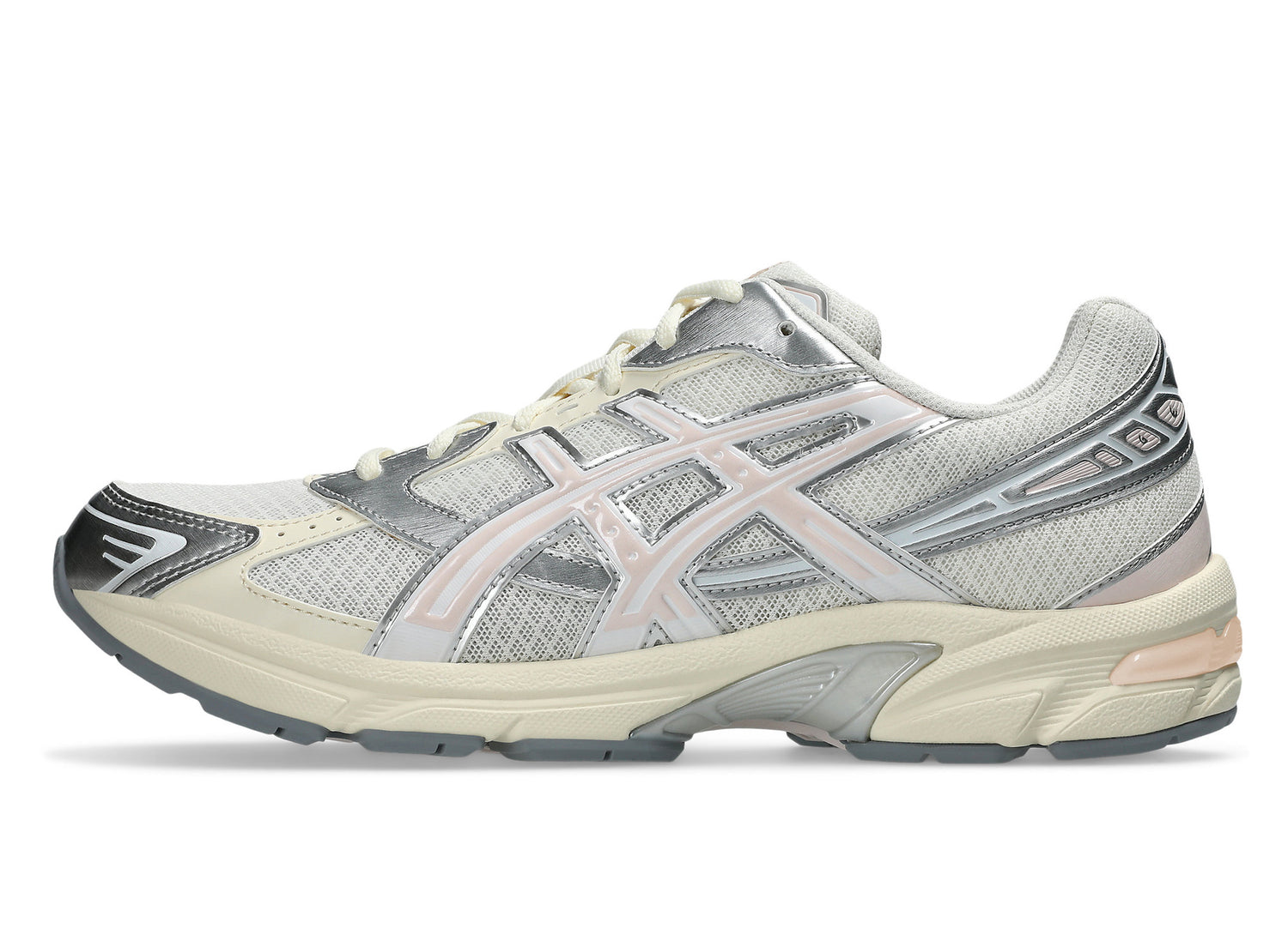 Asics GEL-1130 in Cream / Pink Cloud lateral view