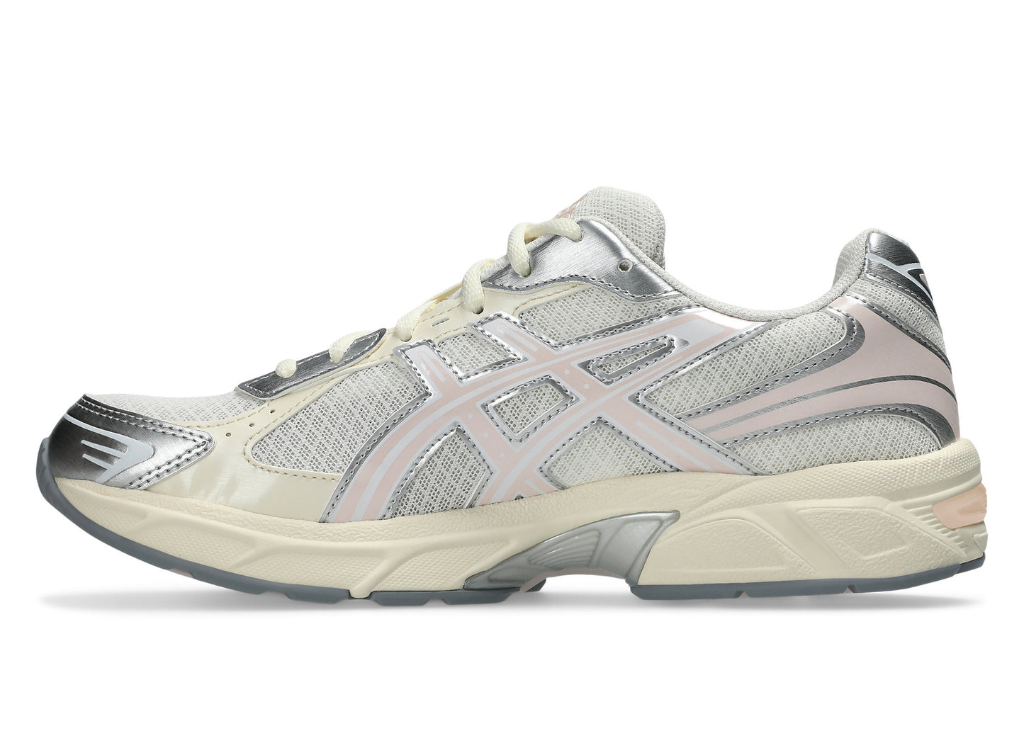 Asics GEL-1130 in Cream / Pink Cloud medial view