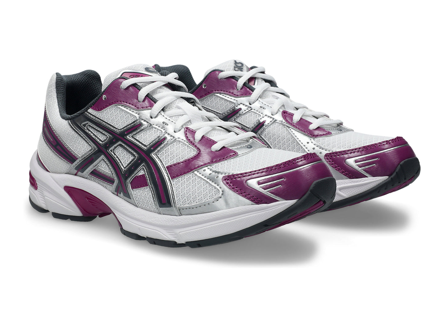 Asics GEL-1130 in White / Lavender Field front three-quarter view