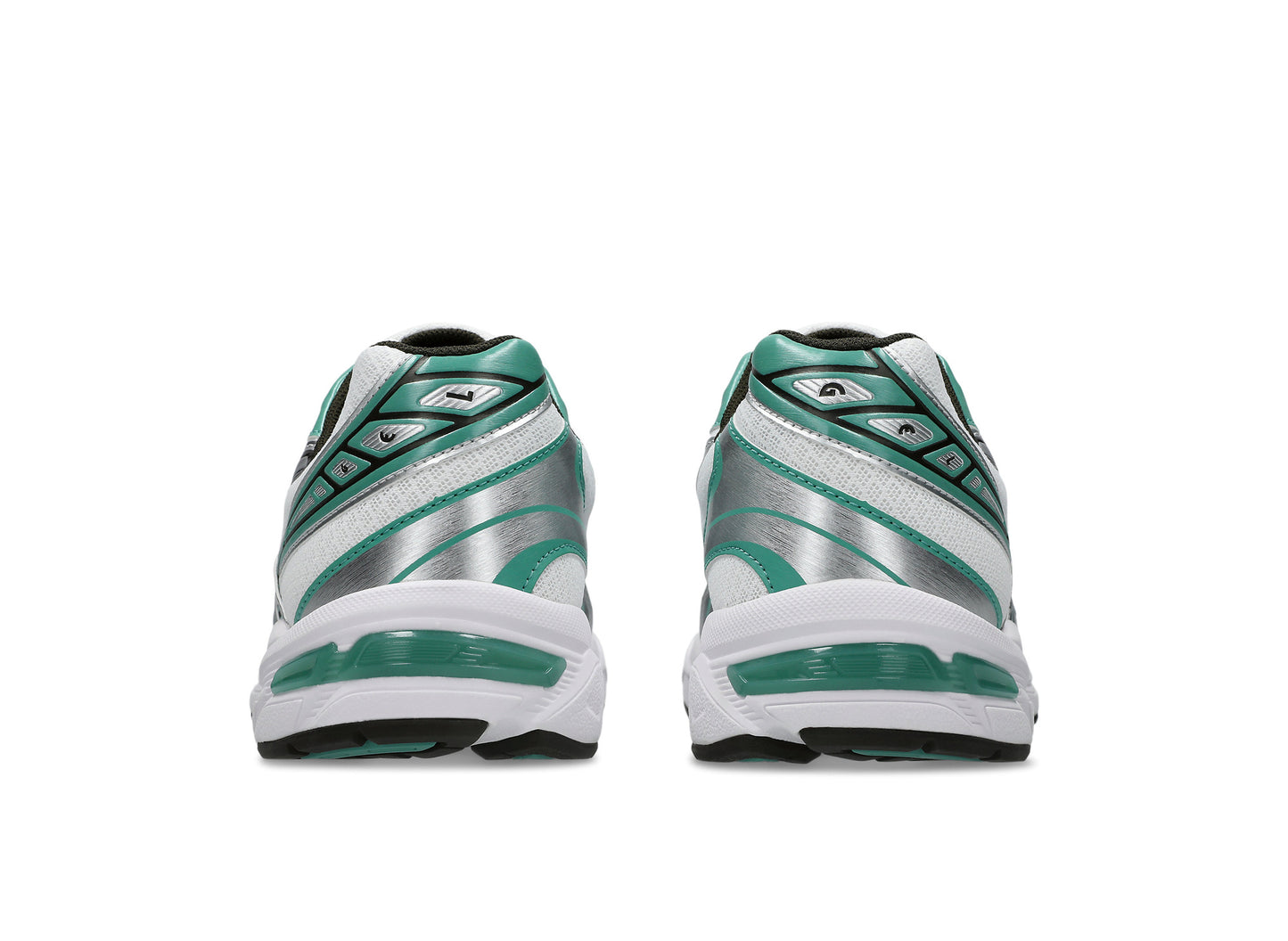 Asics GEL-1130 in White / Catalina Green back view