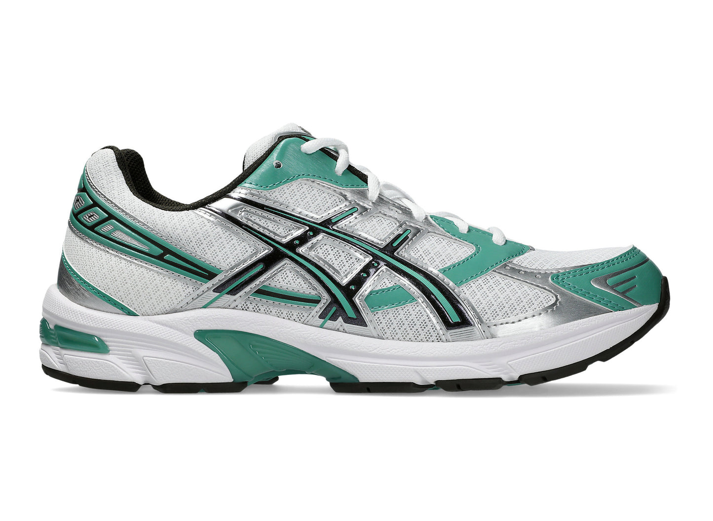Asics GEL-1130 in White / Catalina Green opposite lateral view